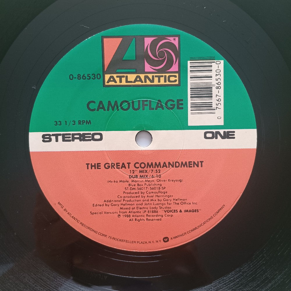 Camouflage - The Great Commandment 12" - 1988 - 0-86530 - Used - VG++ - Vinyl