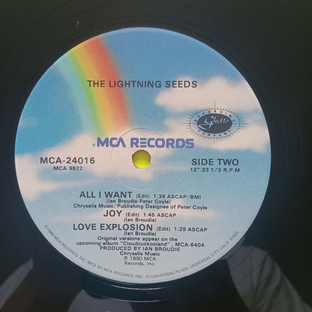 The Lightning Seeds - Pure 12" PROMO - 1990 - MCA-24016 - Used - VG++ - Vinyl