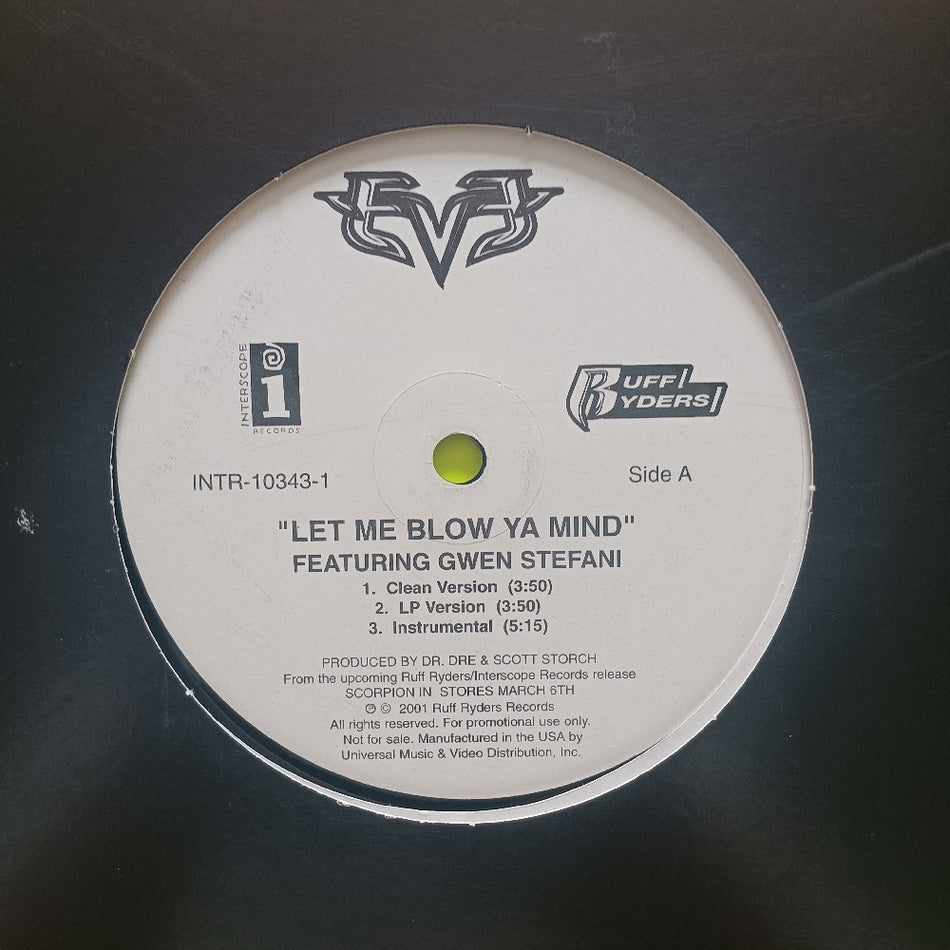 Eve - Let Me Blow Your Mind 12" - 2001 - INTR-10343-1 - Used - EX - Vinyl