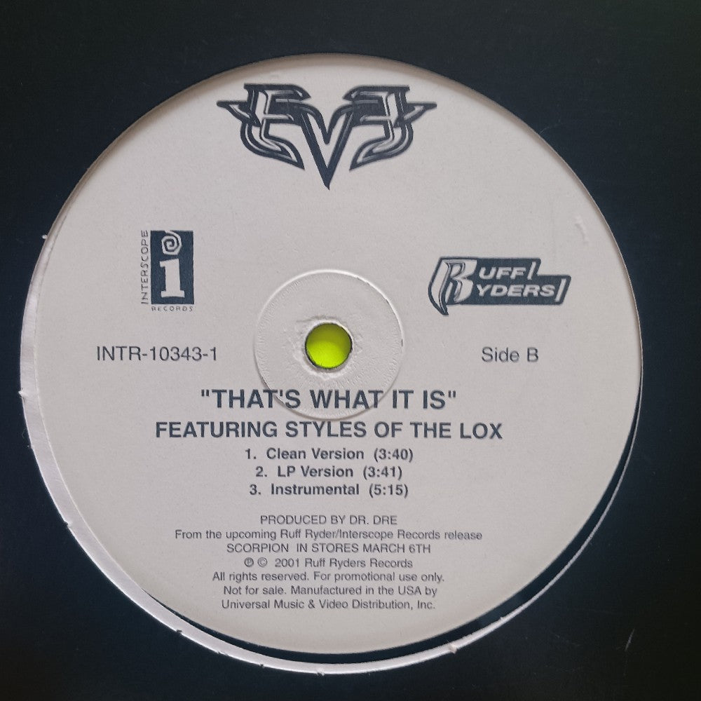 Eve - Let Me Blow Your Mind 12" - 2001 - INTR-10343-1 - Used - EX - Vinyl