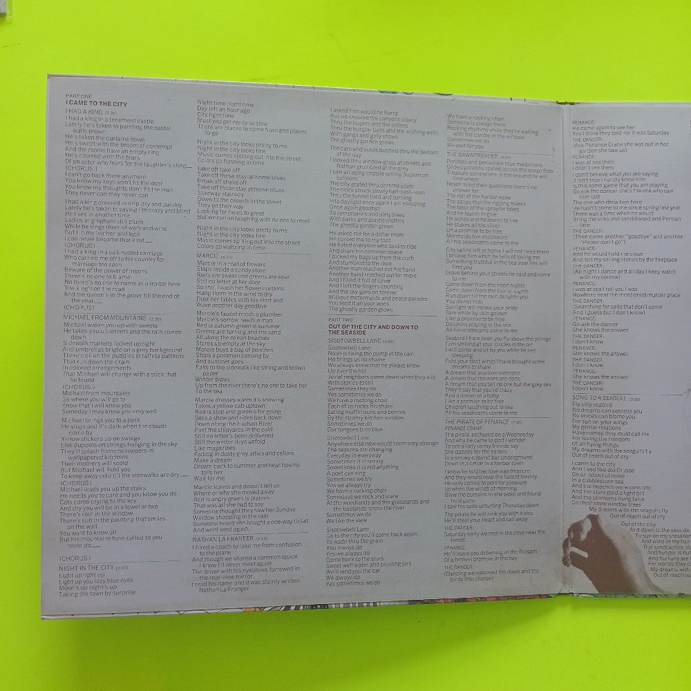 Joni Mitchell - Song To A Seagull UK - 1975 - K 44051 - Used - EX - Vinyl