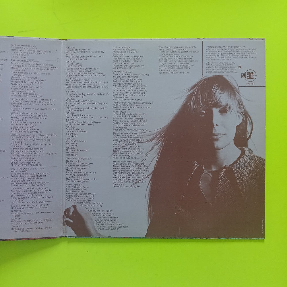 Joni Mitchell - Song To A Seagull UK - 1975 - K 44051 - Used - EX - Vinyl