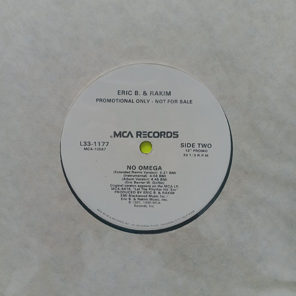 Eric B. & Rakim - Mahogany 12" Promo - 1991 - L33-1177 - Used - EX - Vinyl