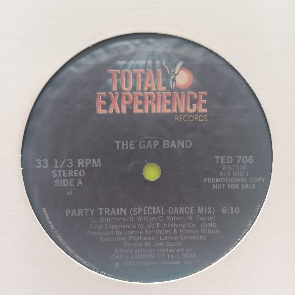 The Gap Band - Party Train 12" PROMO - 1983 - TED 706 - Used - NM - Vinyl