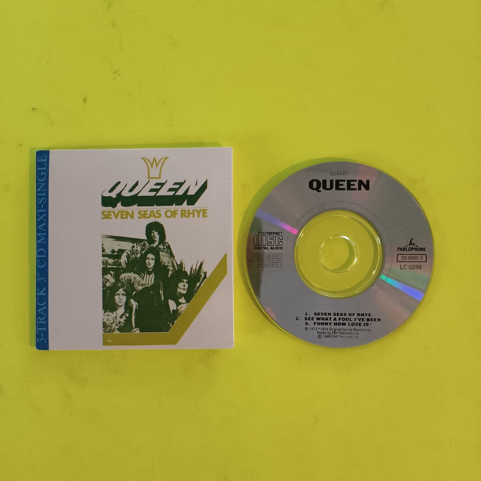 Queen - Seven Seas Of Rhye 3" MINI CD - 1988 - QUECD1 - Used - EX - CDs