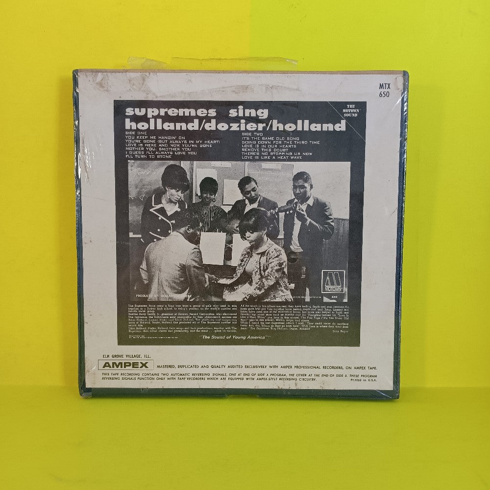 The Supremes - Sing Holland Dozier Holland 3 3/4 IPS - 1967 - MTX 650 - New - Reel to Reel