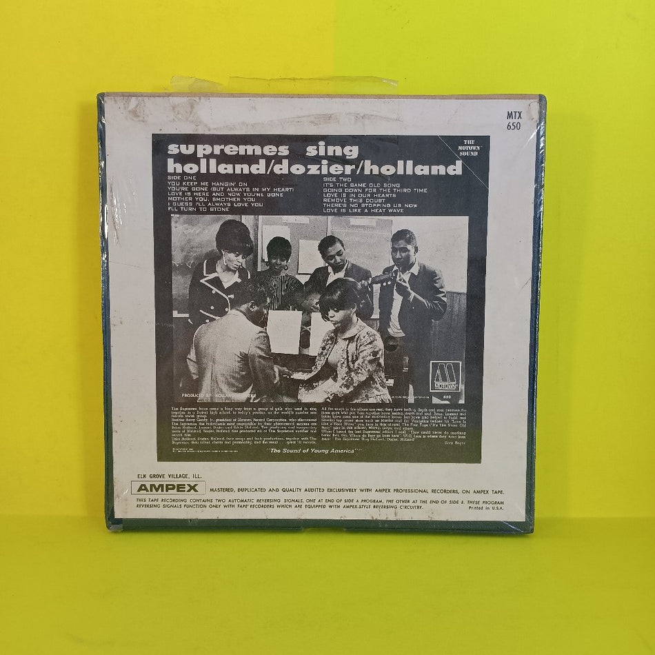 The Supremes - Sing Holland Dozier Holland 3 3/4 IPS - 1967 - MTX 650 - New - Reel to Reel