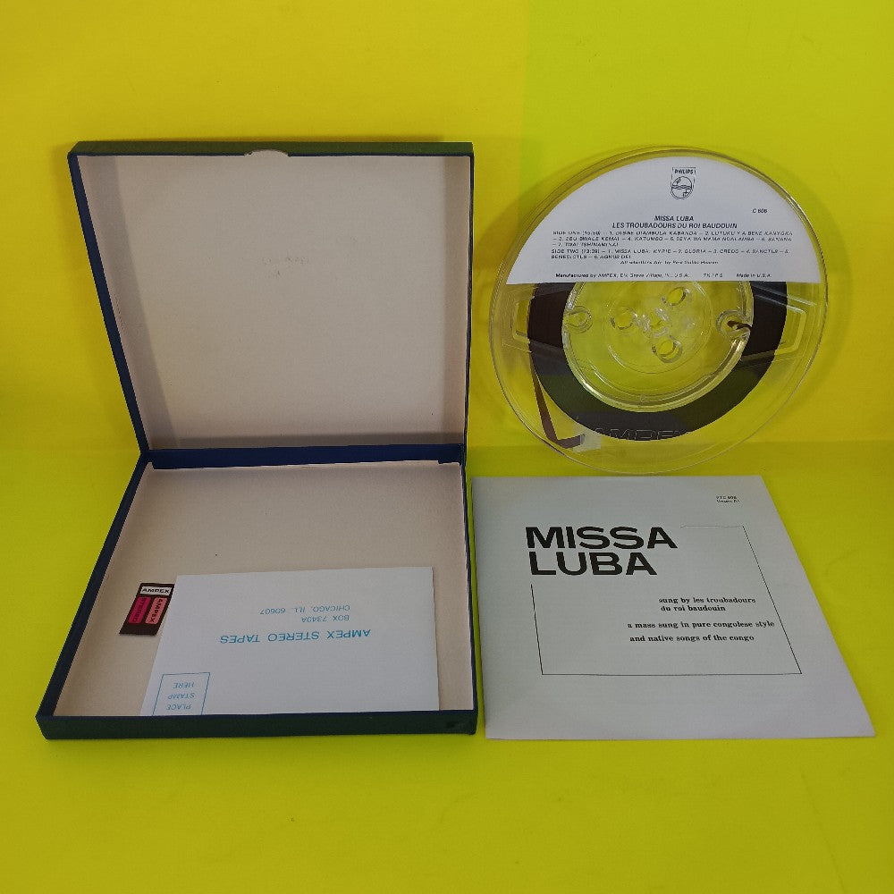 Les Troubadours Du Roi Baudouin - Missa Luba 7 1/2 IPS - 1963 - PTC 606 - Used - Reel to Reel