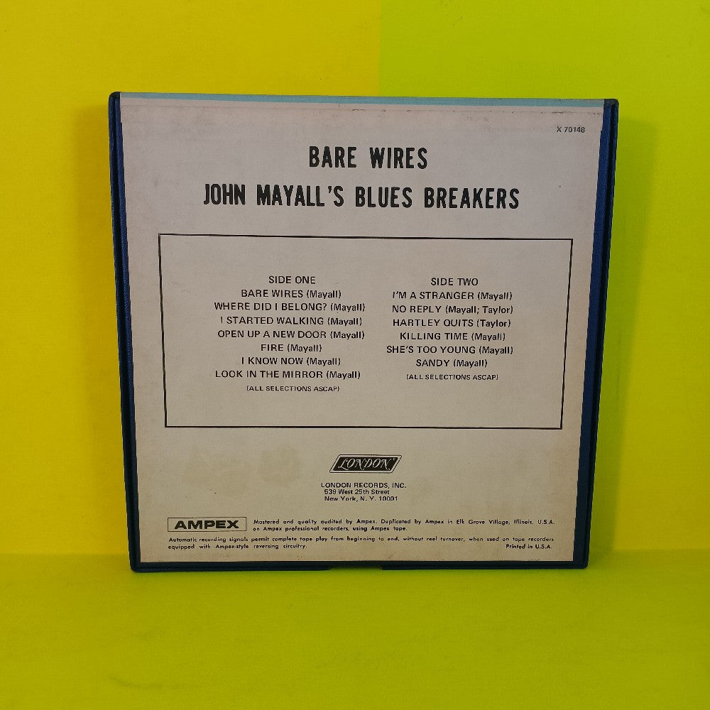 John Mayall's Blues Breakers - Bare Wires 3 3/4 IPS - 1968 - X 70148 - Used - Reel to Reel