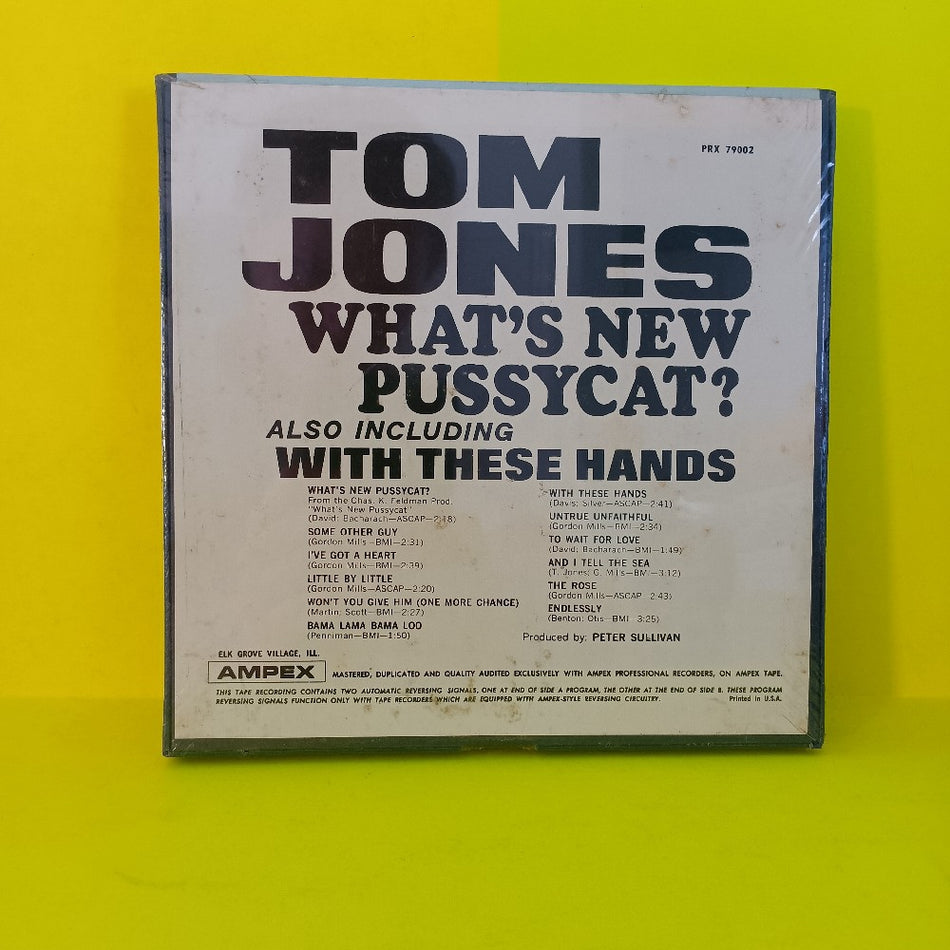 Tom Jones - What's New Pussycat? 3 3/4 IPS - 1965 - PRX 79002 - New - Reel to Reel