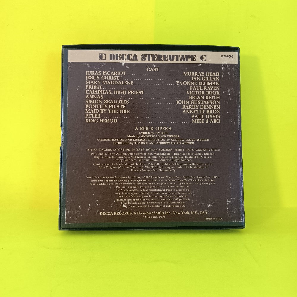 Andrew Lloyd Webber - Jesus Christ Superstar 2X 7 1/2 IPS - 1970 - ST74-6000 - Used - Reel to Reel