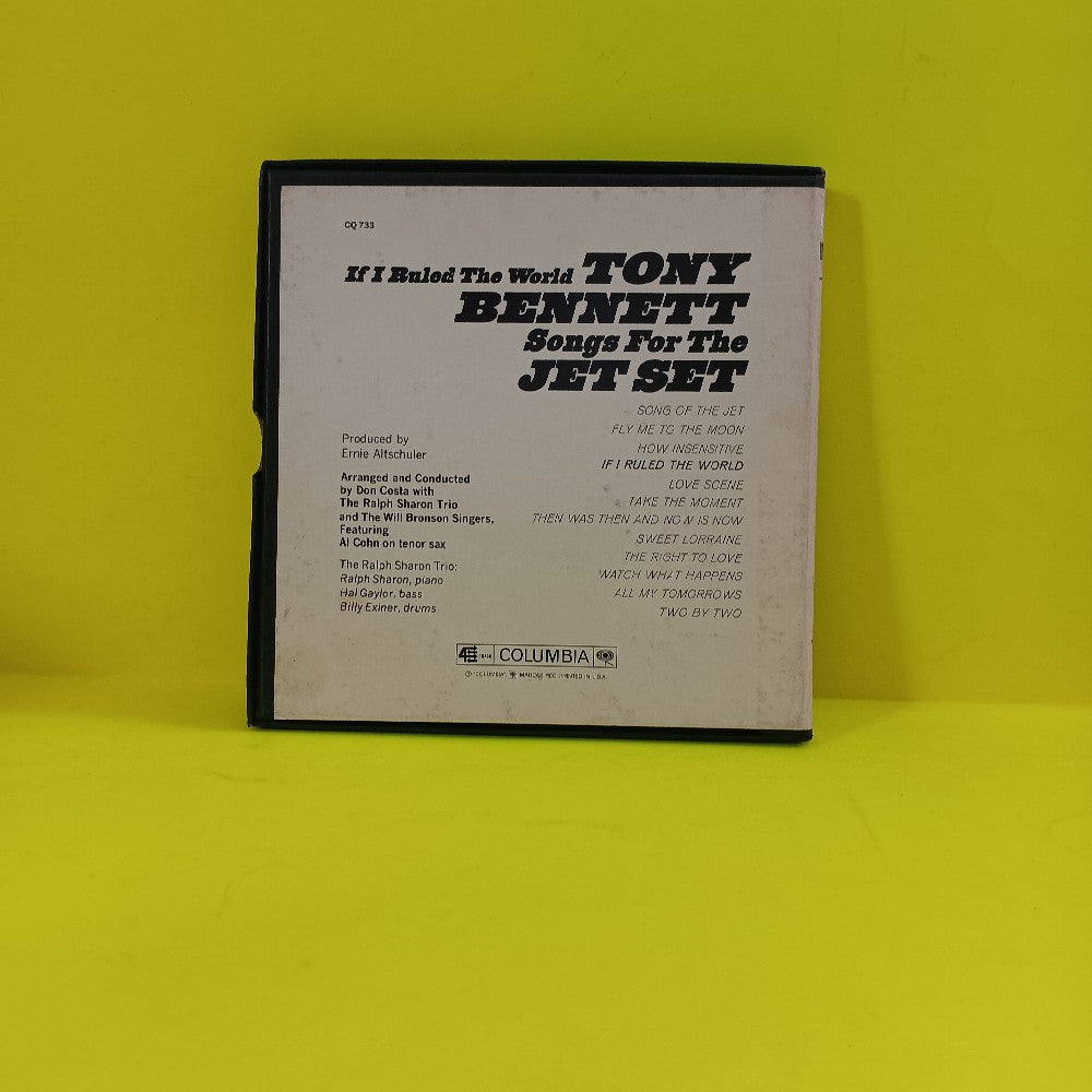 Tony Bennett - Songs For The Jet Set 7 1/2 IPS - 1965 - CQ 733 - Used - Reel to Reel