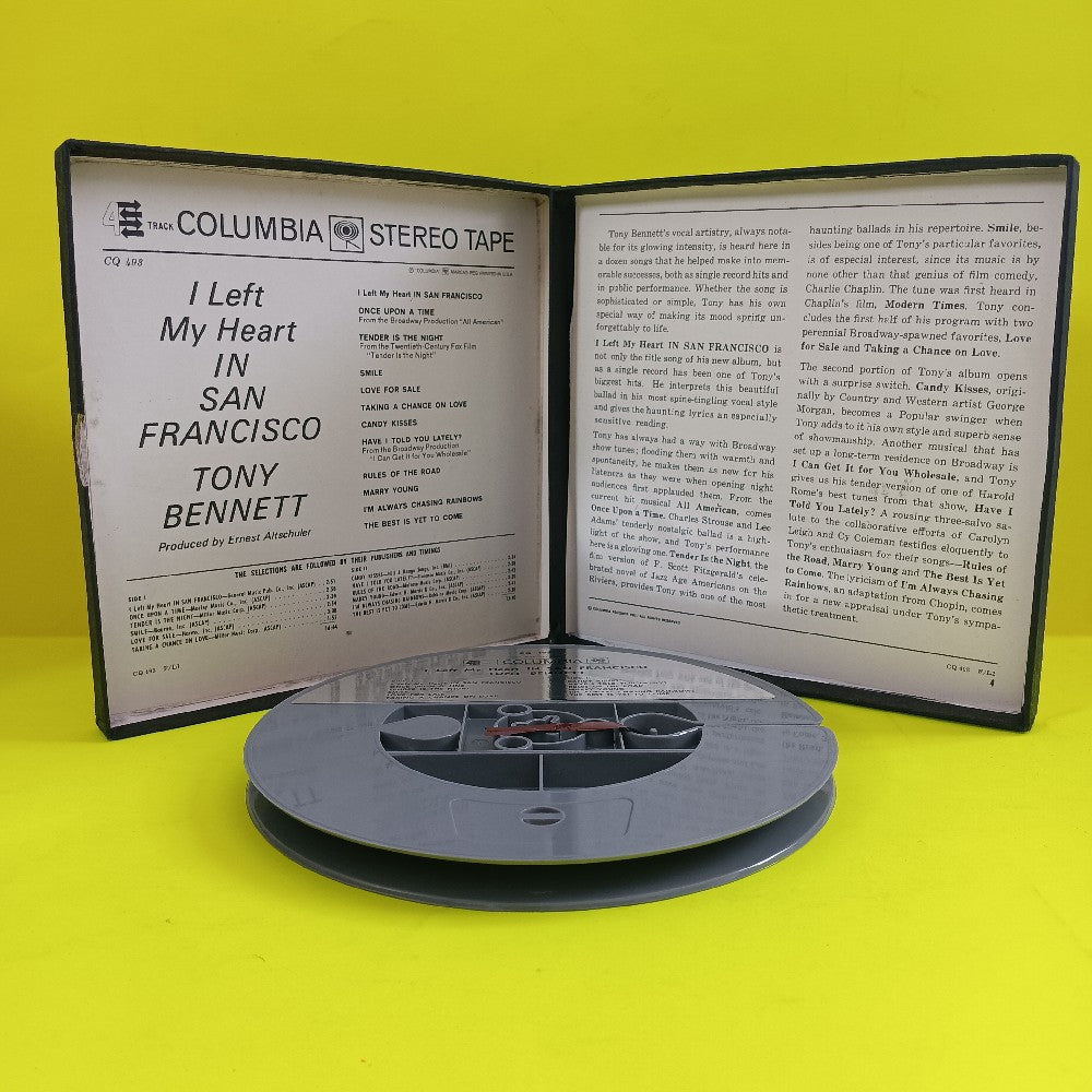 Tony Bennett  - I Left My Heart In San Francisco 7 1/2 IPS - 1962 - CQ 493 - Used - Reel to Reel