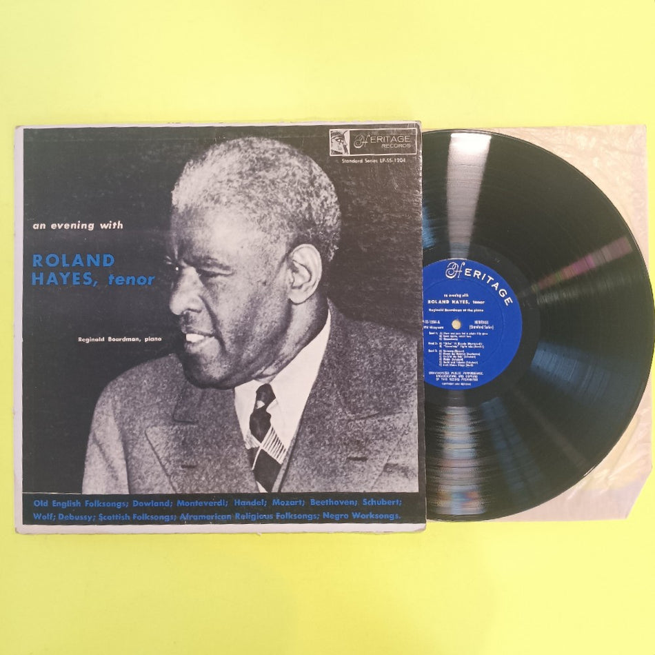 Roland Hayes - An Evening With Roland Hayes - 1956 - LP-SS-1204 - Used - VG++ - Vinyl