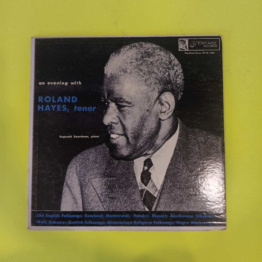 Roland Hayes - An Evening With Roland Hayes - 1956 - LP-SS-1204 - Used - VG++ - Vinyl