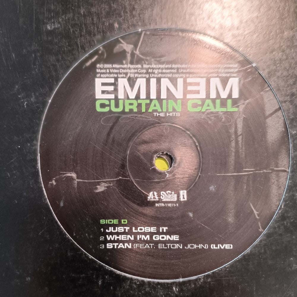Eminem - Curtain Call The Hits CLEAN 2LP - 2005 - INTF-11609-1 - Used - VG++ - Vinyl