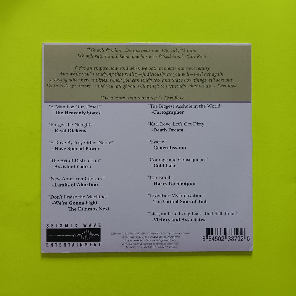 Various - Karl Rove: Courage And Consequence - 2010 - SW005 - Used - EX - Vinyl