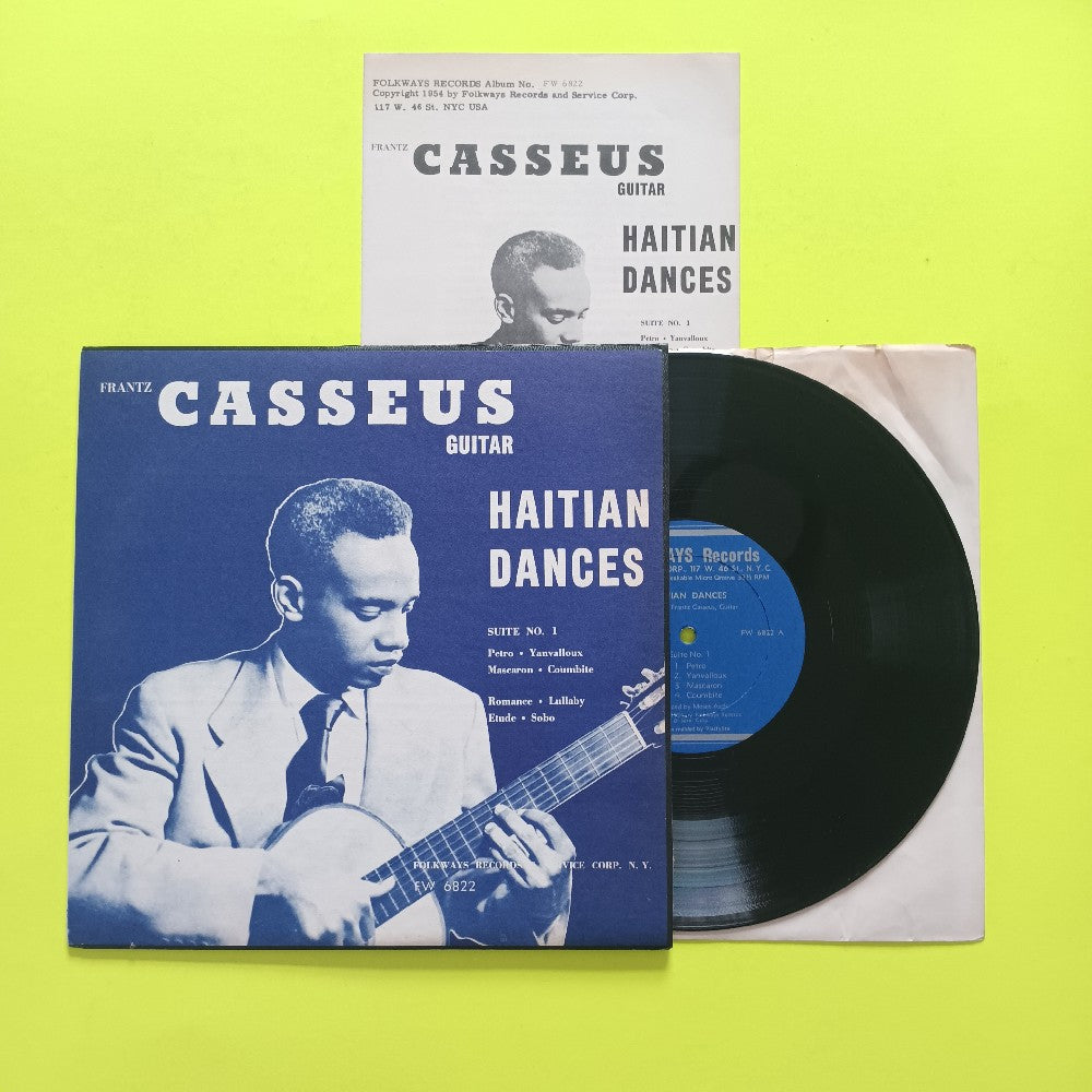 Frantz Casseus - Haitian Dances 10" - 1954 - FW 6822 - Used - EX - Vinyl