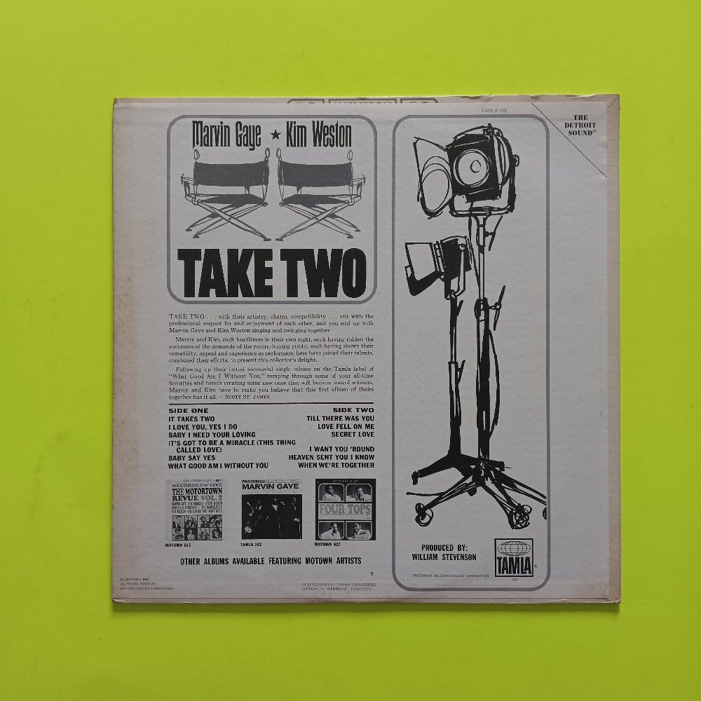 Marvin Gaye & Kim Weston - Take Two OG DG MONO - 1966 - T-270 - Used - VG++ - Vinyl