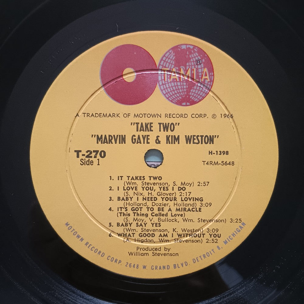 Marvin Gaye & Kim Weston - Take Two OG DG MONO - 1966 - T-270 - Used - VG++ - Vinyl