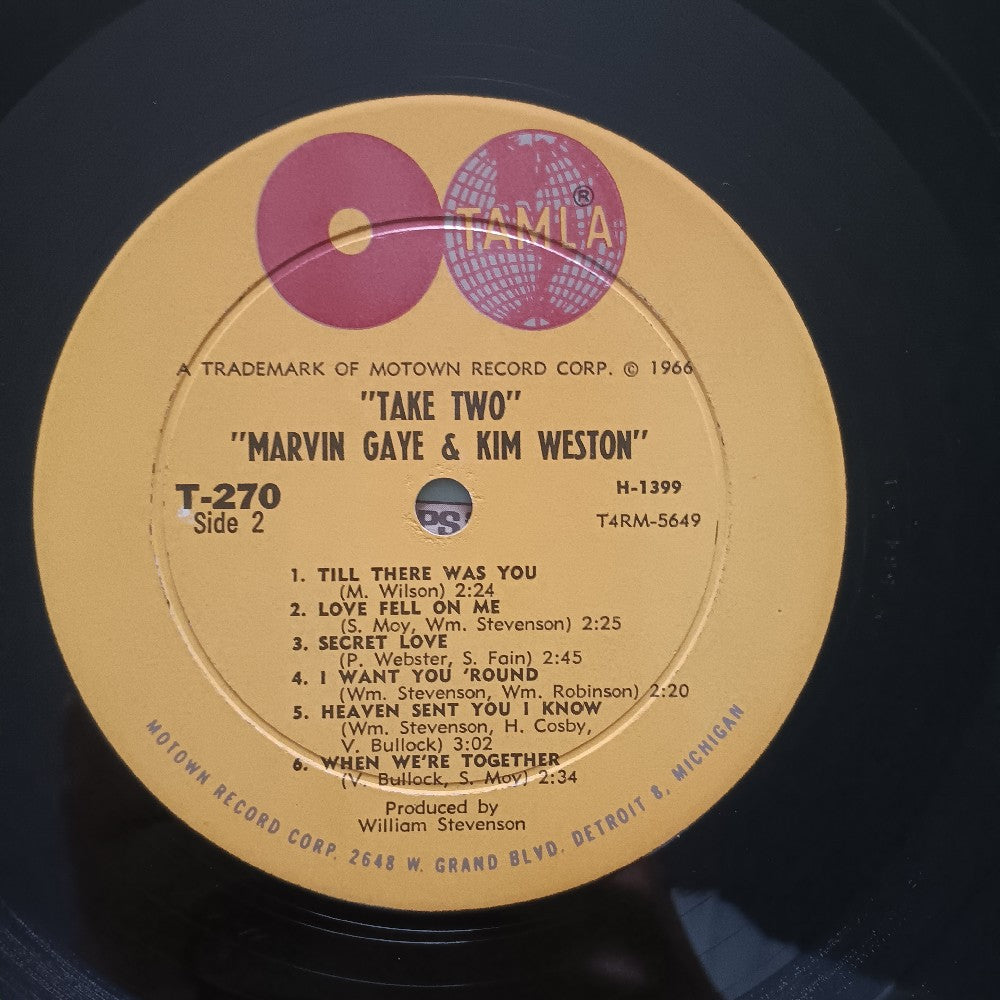 Marvin Gaye & Kim Weston - Take Two OG DG MONO - 1966 - T-270 - Used - VG++ - Vinyl