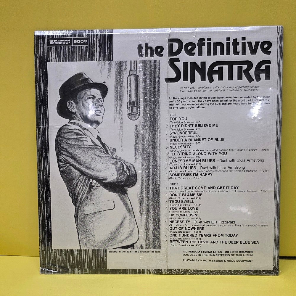 Frank Sinatra  - The Definitive Sinatra  - 1979 - 6009 - New - Sealed - Vinyl