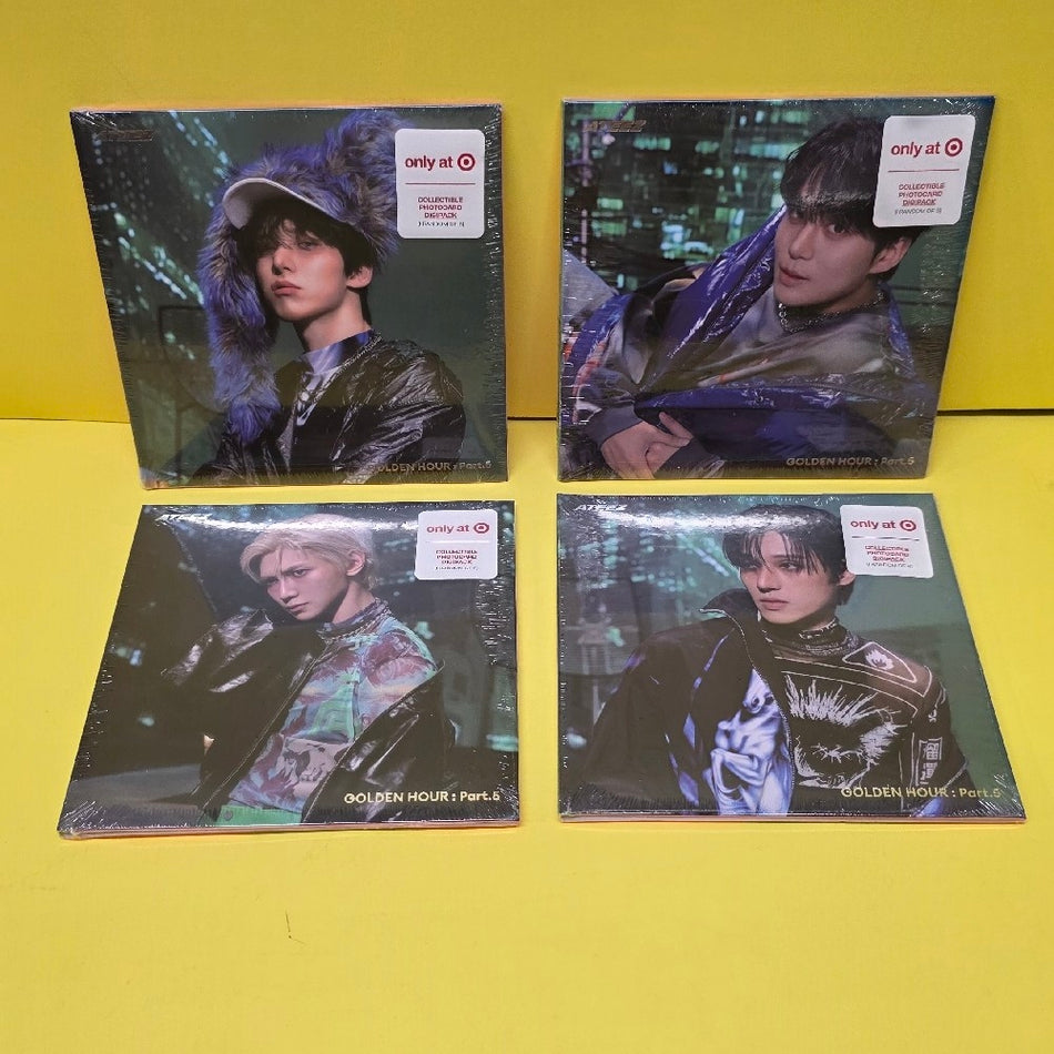Ateez - Golden Hour : Part.5 Set Of 4 Target Exclusive  - 2026 - New - Sealed - CDs