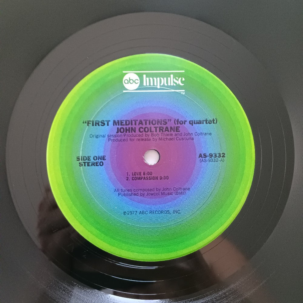 John Coltrane - First Meditations (For Quartet) - 1977 - AS 9332 - Used - VG++ - Vinyl