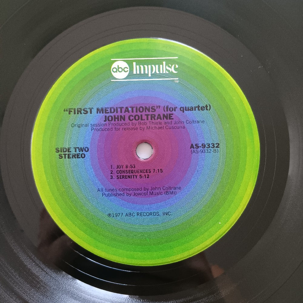 John Coltrane - First Meditations (For Quartet) - 1977 - AS 9332 - Used - VG++ - Vinyl