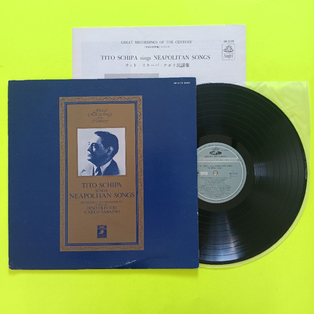 Tito Schipa - Sings Neapolitan Songs JAPAN - GR 2178 - Used - NM - Vinyl