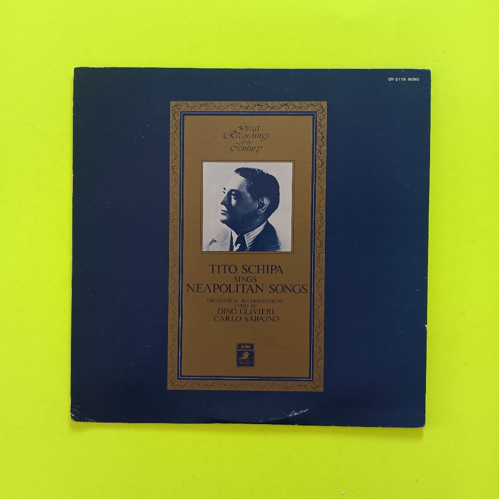 Tito Schipa - Sings Neapolitan Songs JAPAN - GR 2178 - Used - NM - Vinyl