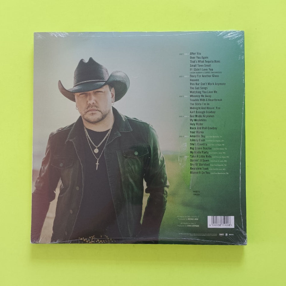 Jason Aldean - Macon, Georgia WALMART GREEN VINYL 3LP - 2022 - 538719200 - New - Sealed - Vinyl
