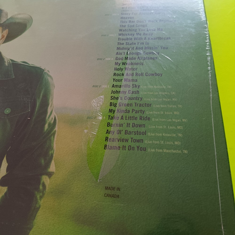 Jason Aldean - Macon, Georgia WALMART GREEN VINYL 3LP - 2022 - 538719200 - New - Sealed - Vinyl