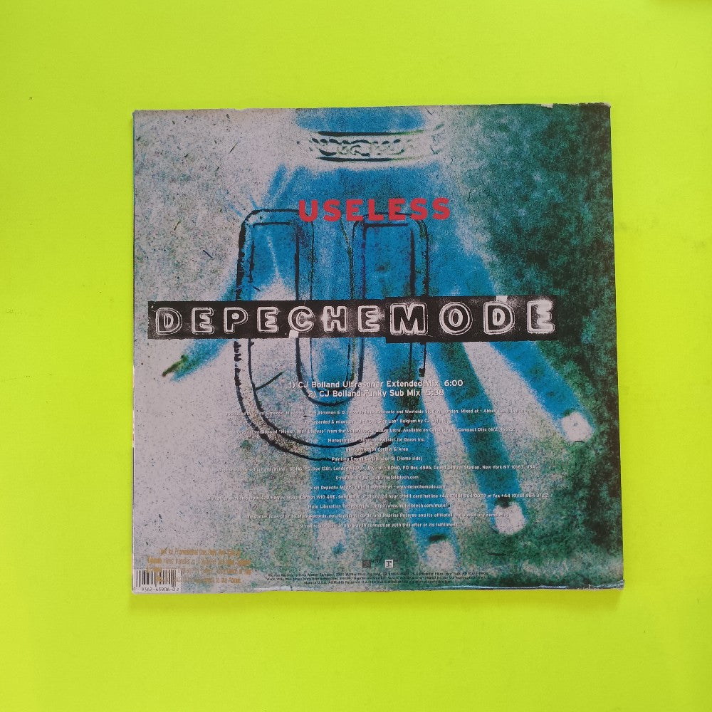 Depeche Mode - Home / Useless 12" PROMO - 1997 - 0-43906 - Used - VG++ - Vinyl