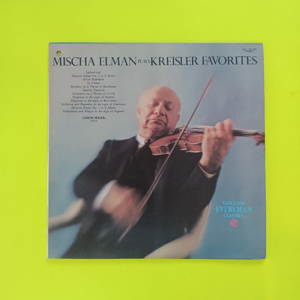 Miscarriage Elman - Plays Kreisler Favorites - 1977 - SRV 367 SD - Used - VG++ - Vinyl