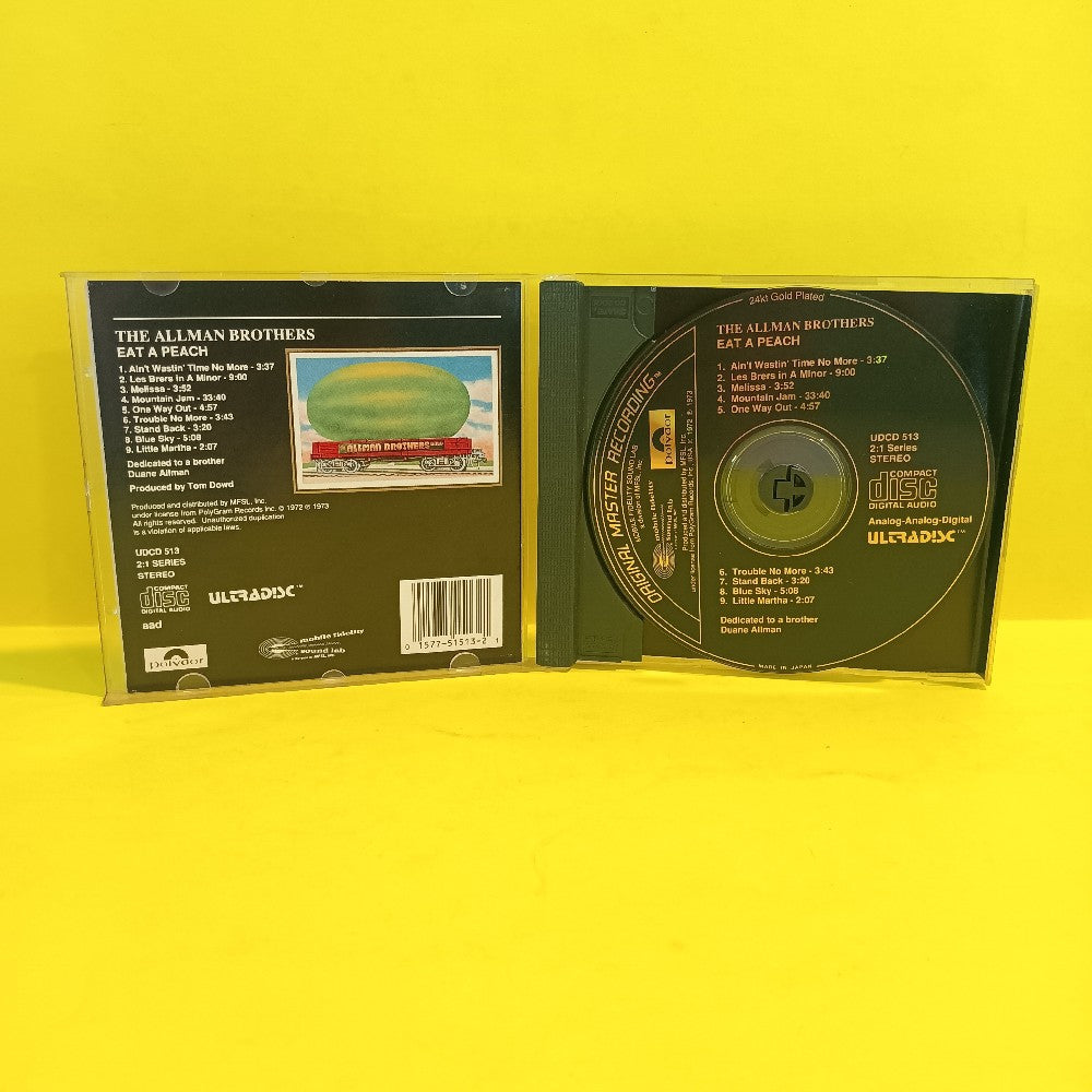 The Allman Brothers Band - Eat A Peach GOLD JAPAN MFSL - 1988 - UDCD 513 - Used - VG++ - CDs