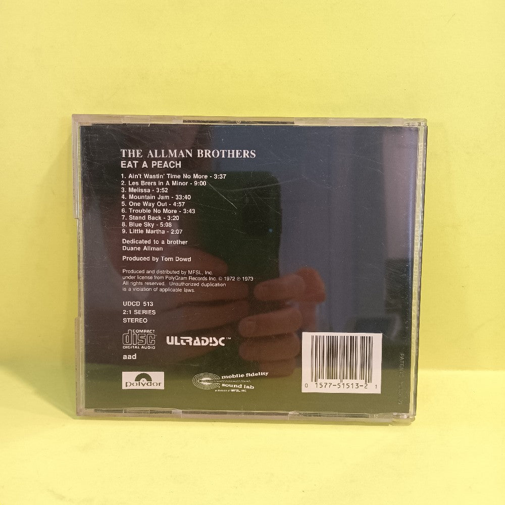The Allman Brothers Band - Eat A Peach GOLD JAPAN MFSL - 1988 - UDCD 513 - Used - VG++ - CDs