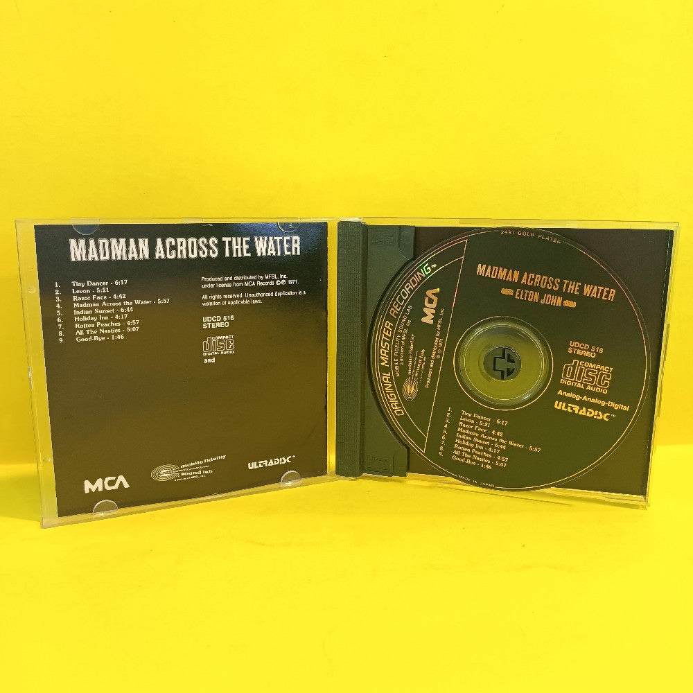 Elton John - Madman Across The Water GOLD JAPAN MFSL - 1989 - UDCD 516 - Used - EX - CDs