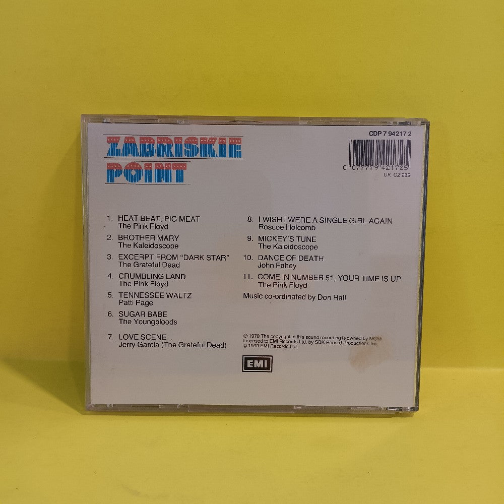 Various - Zabriskie Point Soundtrack UK - 1990 - CDP 7 94217 2 - Used - EX - CDs