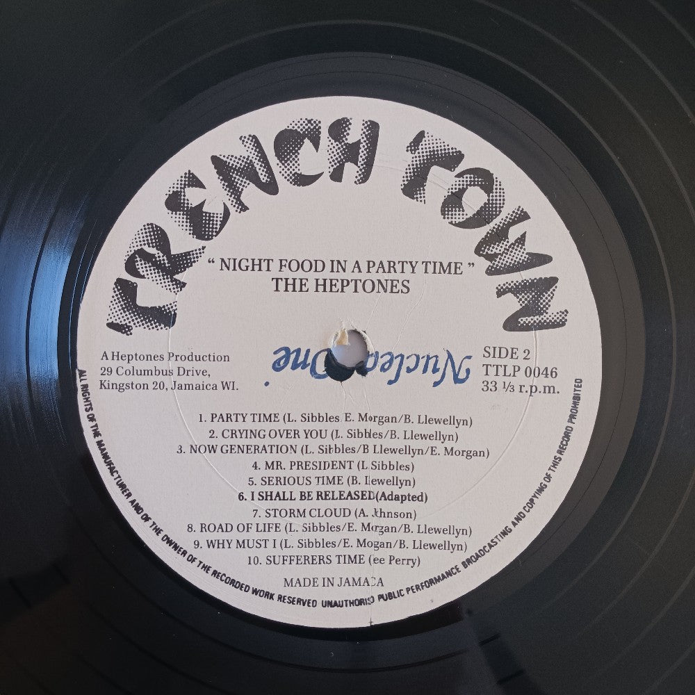 The Heptones - Nightfood Ina Party Time JAMAICA - TTLP0046 - Used - VG+ - Vinyl
