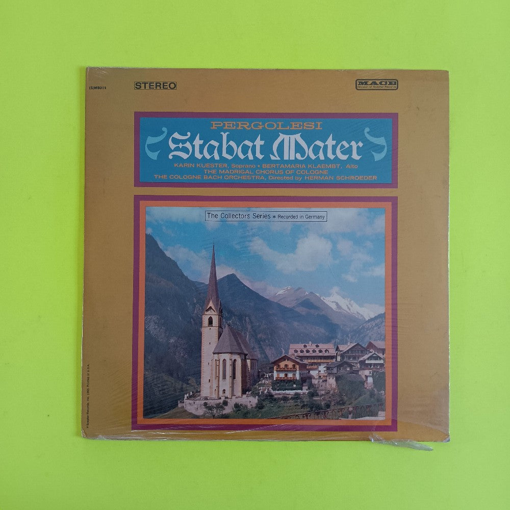 Pergolesi - Stabat Mater - (S)M9014 - New - Sealed - Vinyl