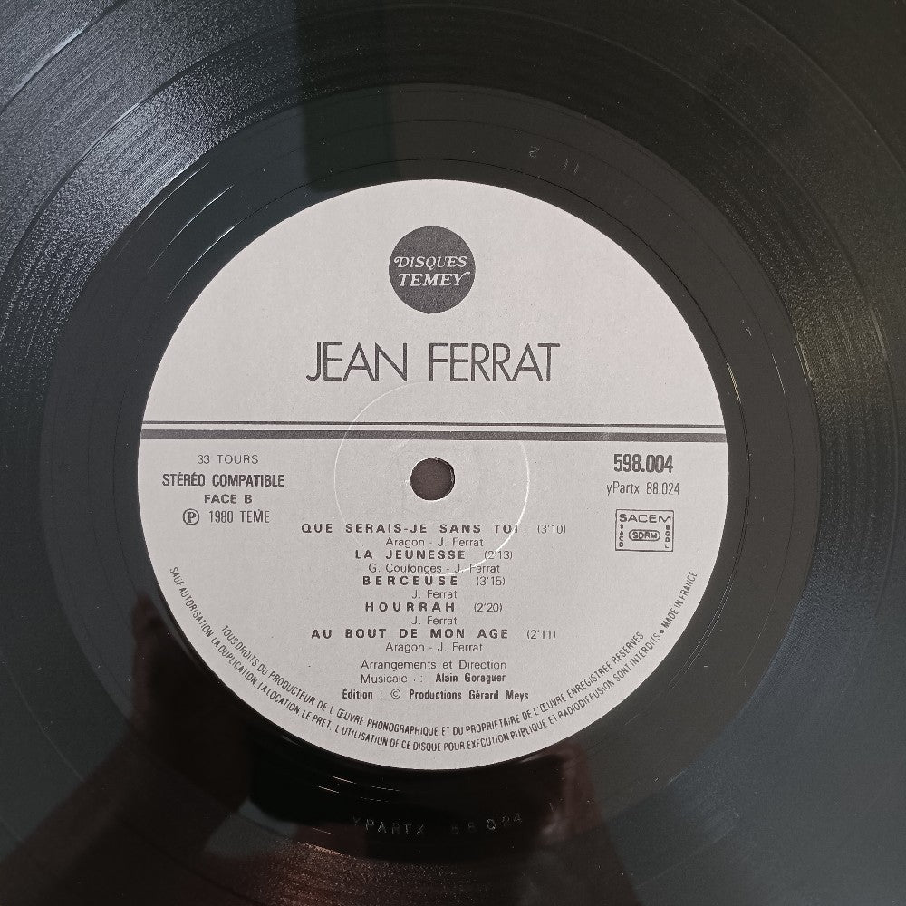 Jean Ferrat - 4 La Montagne Que Serais-Je Sans Toi FRANCE - 1980 - 598.004 - Used - VG++ - Vinyl