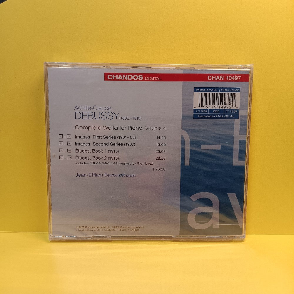 Jean-Efflam Bavouzet - Debussy: Complete Works For Piano Vol. 4 UK - 2008 - CHAN 10497 - New - Sealed - CDs