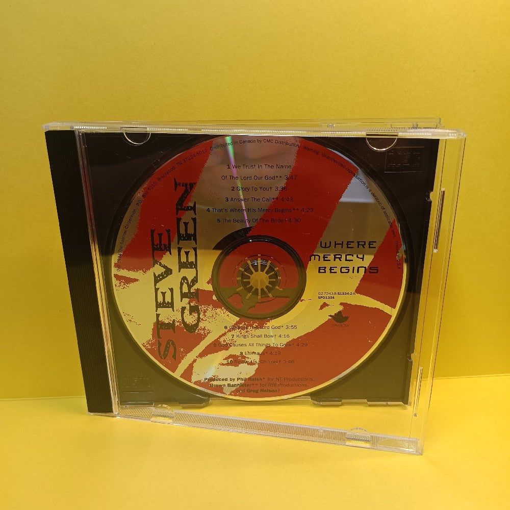 Steve Green - Where Mercy Begins PROMO BOX - 1994 - SPD1334 - Used - EX - CDs