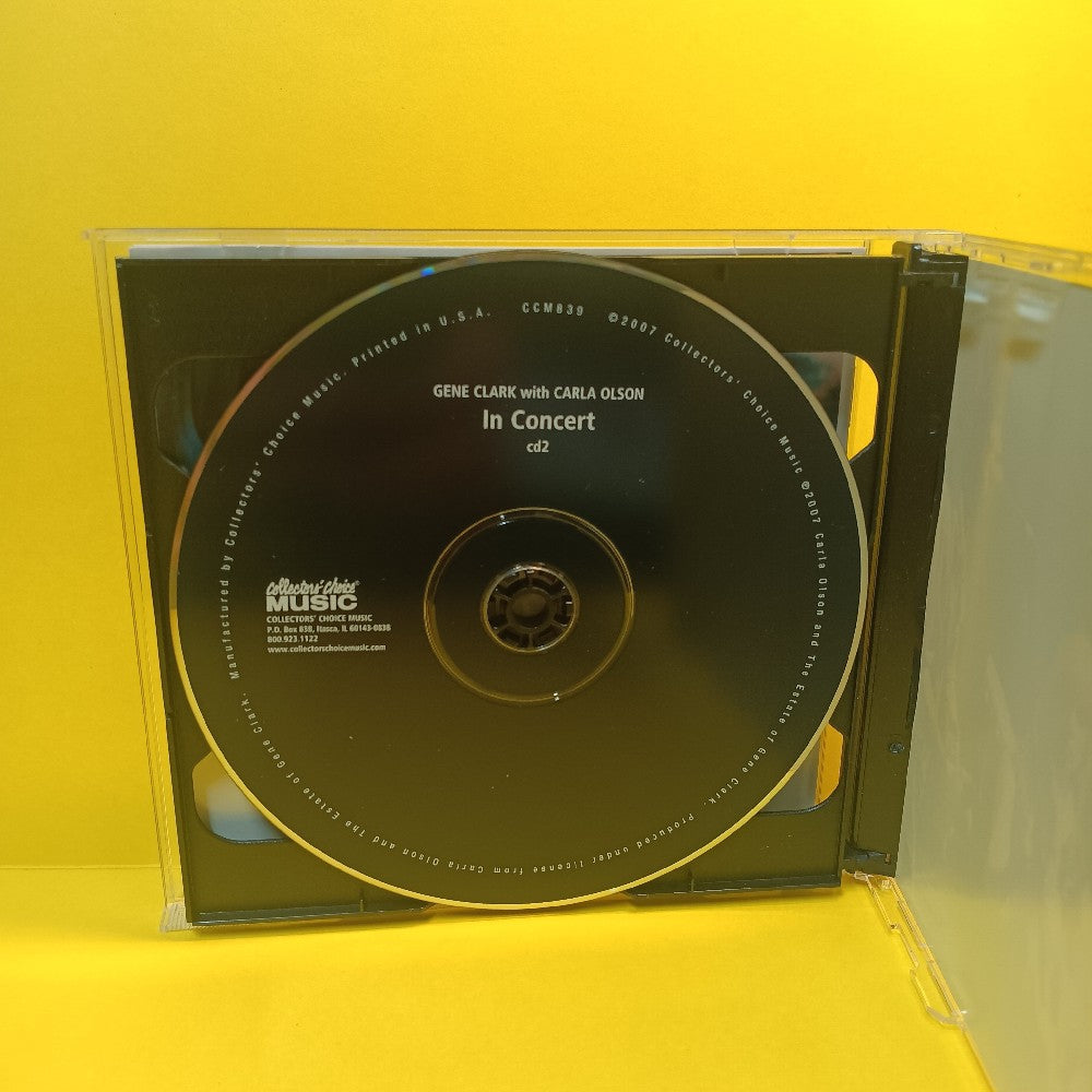 Gene Clark With Carla Olson - In Concert 2CD - 2007 - CCM-839 - Used - VG++ - CDs