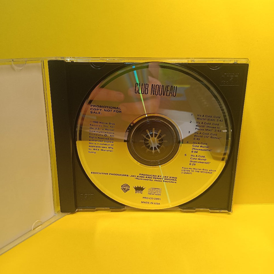 Club Nouveau - It's A Cold Cold World PROMO - 1988 - PRO-CD-2991 - Used - EX - CDs