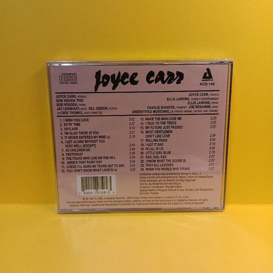 Joyce Carr - Joyce Carr / Self Titled - 1995 - ACD-148 - New - Sealed - CDs