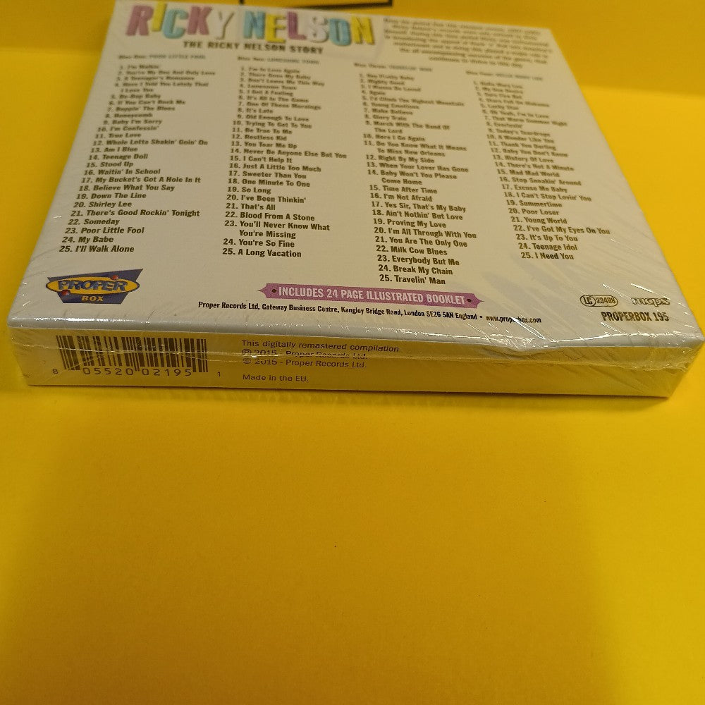 Ricky Nelson - The Ricky Nelson Story 4CD BOX  - 2015 - PROPERBOX 195 - New - Sealed - CDs