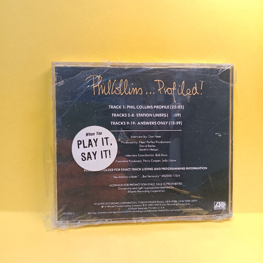 Phil Collins  - ... Profiled ! Promo Interview - 1990 - PR 3092-2 - New - Sealed - CDs
