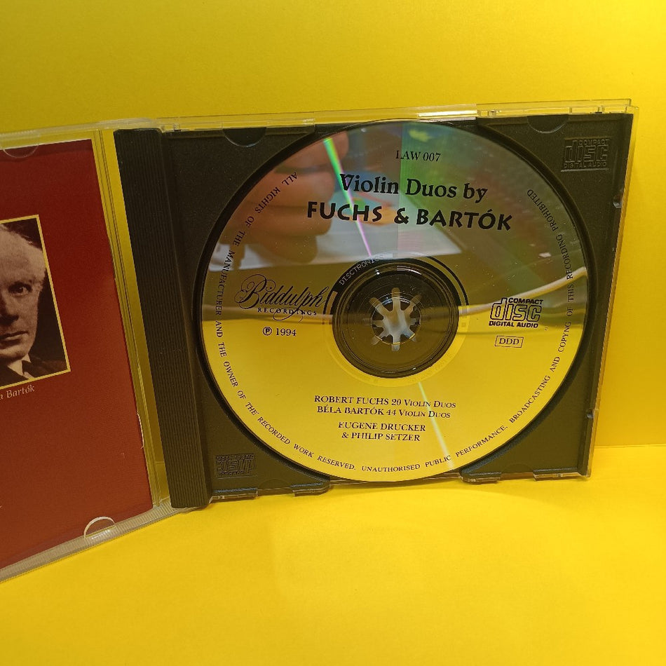 Béla Bartók / Robert Fuchs - Eugene Drucker, Philip Setzer 44 Violin Duos - 1994 - LAW 007 - Used - EX - CDs